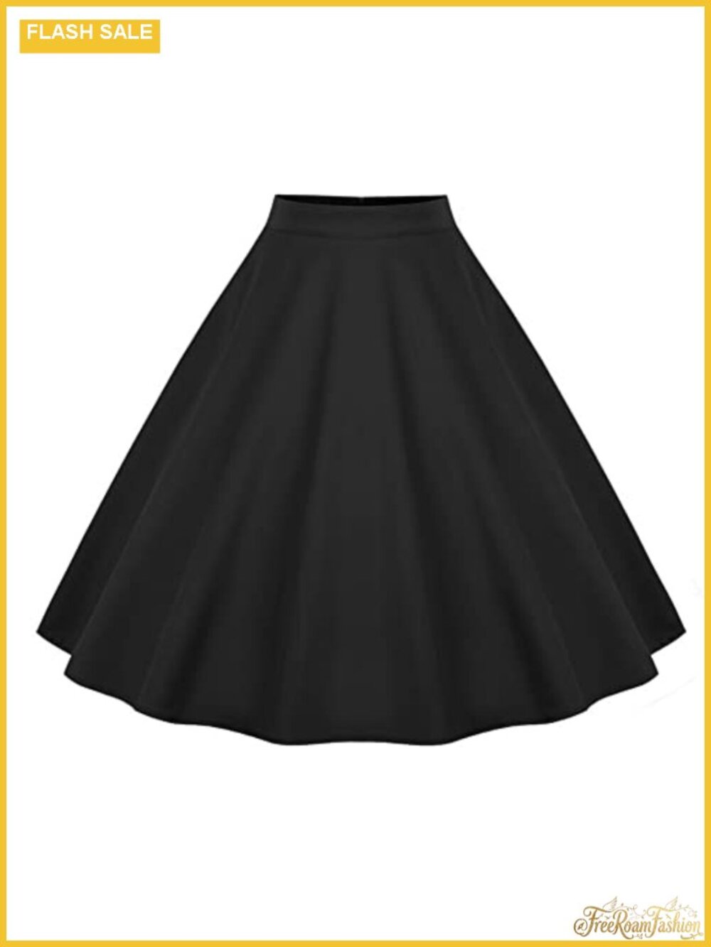 Vintage 50s Polka Dot A-Line Pleated Midi Skirt High Waist Flared